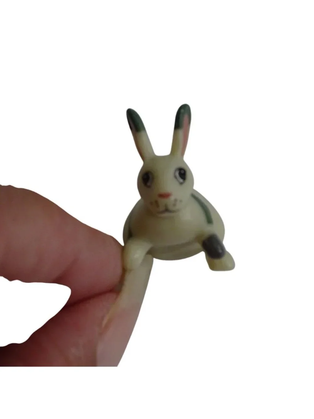Roblox Miniature Rabbit Figure Cream Green Collectible Toy Animal 1 inch